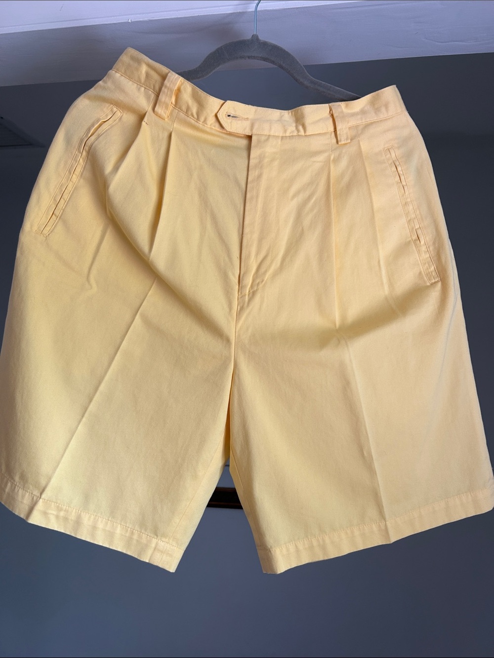 Masters Collection Yellow Women's Flat-Front Shorts